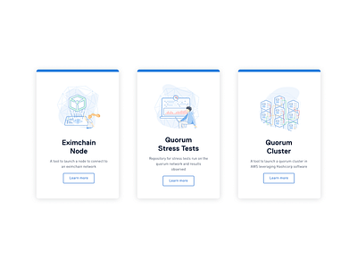 Eximchain Illustration set - Developers page art branding branding and identity branding design design flat icon illustration typography ui ux vector web website