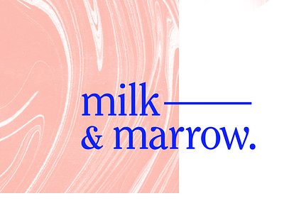 milk & marrow logo marble