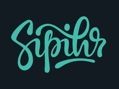 Sipihr hand lettering hand writing lettering logo script type typography