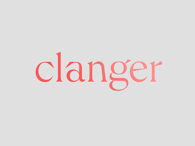 clanger font type type design typeface