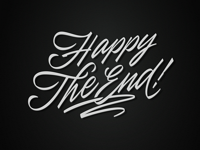 Happy The End lettering