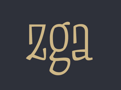 z g a font letters type typeface