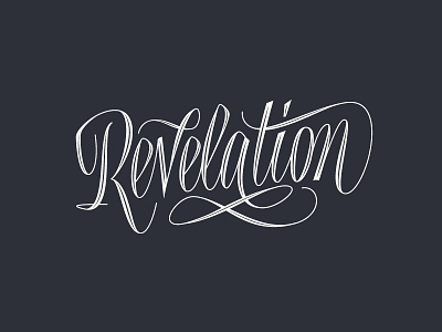 Revelation handlettering lettering script type