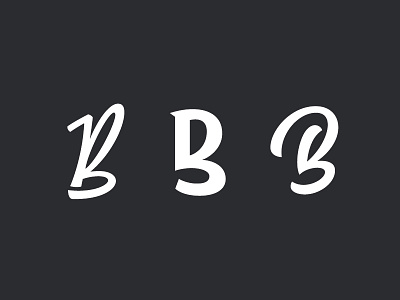 B lettering letters type