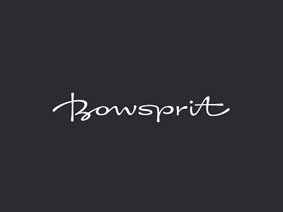 Bowsprit lettering script