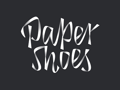 Paper Shoes lettering script type