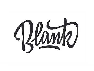 Blank lettering script