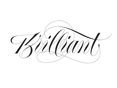 Brilliant lettering script