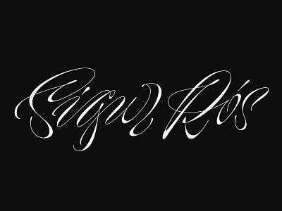 Sigur Ros lettering script