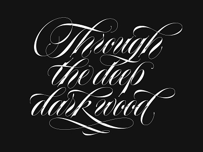 Ttddw calligraphy copperplate lettering type