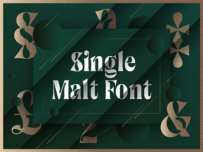 Single Malt Font bold display font serif single malt type type design typeface
