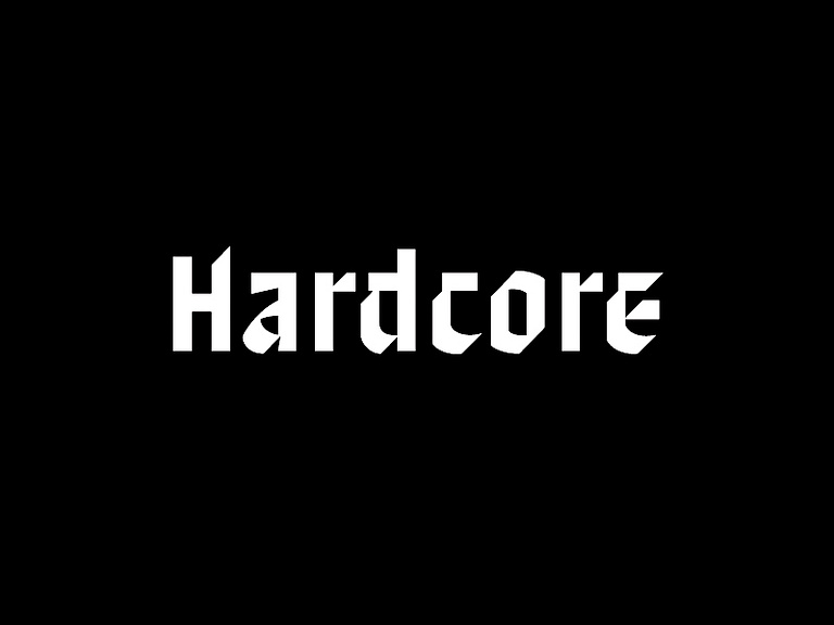 Hardcore font by Yury Veselov on Dribbble