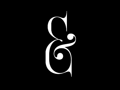 Ampersand ampersand et font glyph lettering type