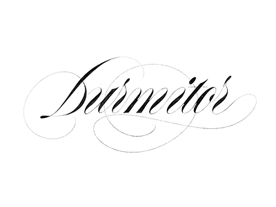 Durmitor calligraphy contrast elegant handtype lettering script sketch type