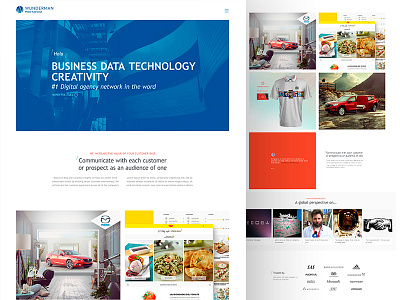 wunderman clean design flat simple ui web website wunderman