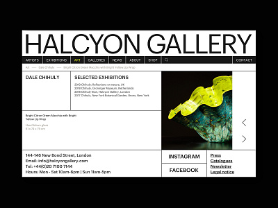 Art Gallery website