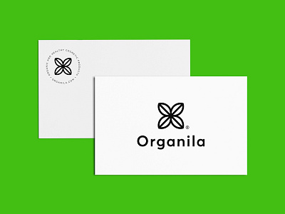 Organila brand branding green logo minimal nature simple symbol