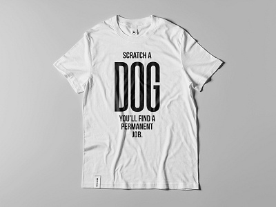 DOONCHOO TSHIRT dog dogs minimal quote simple tshirt typography