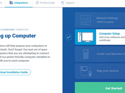 Enabled State computer line icon process tech ui windows wizard