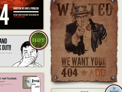 We want your 404 404 call to action gallery inspiration preview submit