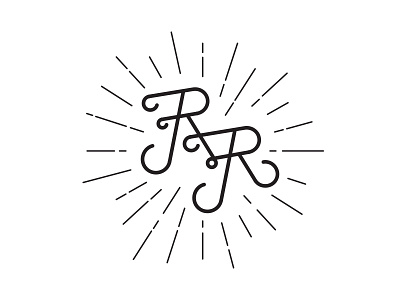 R&R Wedding clean identity lettering logo love simple stamp typography wedding