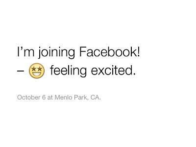 I'm joining Facebook!