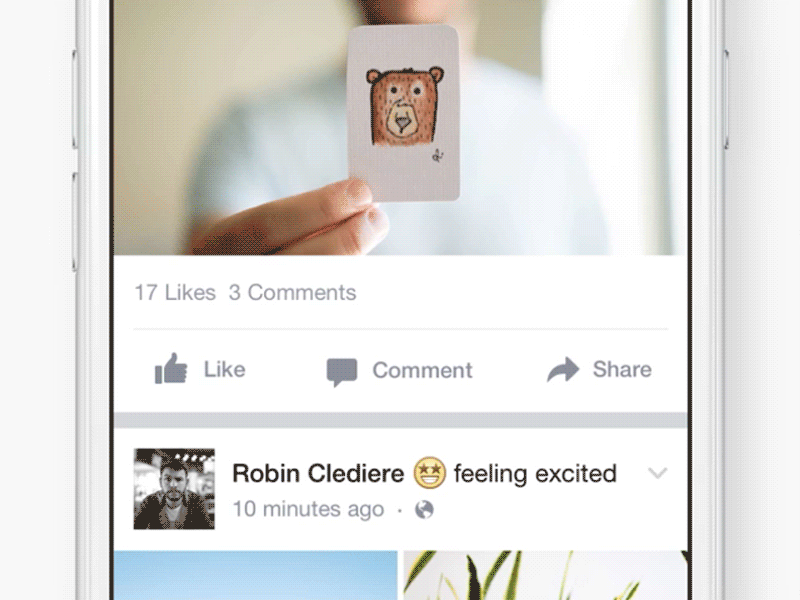 Recent Activity on News Feed activity animation comment facebook friends ios like news feed ui
