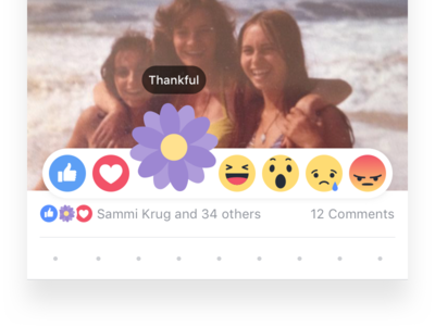 Happy Mother's Day 🌸 celebrate facebook flower illustration long press mothers day reactions thankful