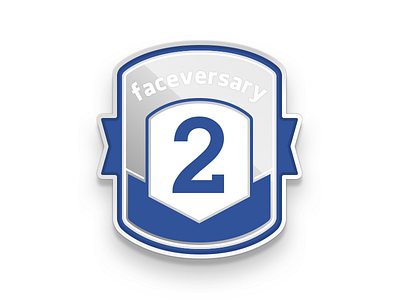 2 Years at Facebook badge facebook faceversary pin
