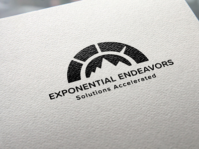 Exponential Endeavors Logo Design advertising branding design icon layout logo typography vector