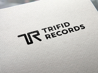 Trifid Records Logo Design advertising branding design icon layout logo typography vector