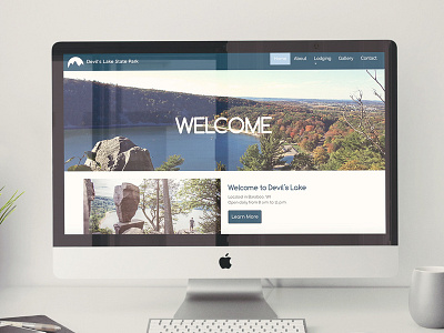 State Park Website Design advertising branding design layout logo typography ui ux vector web