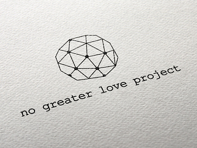 No Greater Love Project Logo advertising branding design illustration layout logo nonprofit organization typography vector