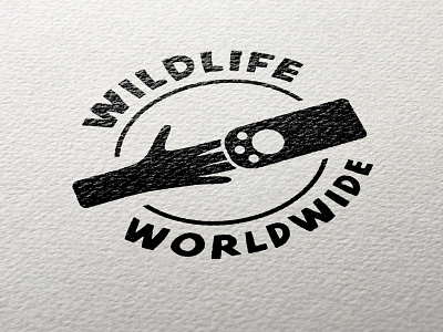 Wildlife Worldwide Logo Design advertising branding design icon illustration layout logo nonprofit organization typography vector