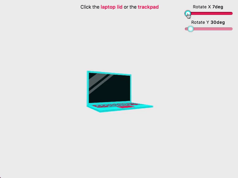 CSS + HTML 3d Laptop
