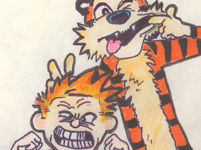 calvin and hobbes animation illustration