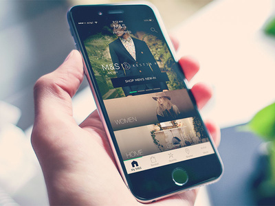 New M&S Homescreen UI – iOS app