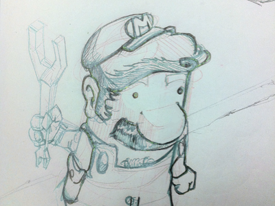 Super Mario Sketch mario nintendo sketch super mario