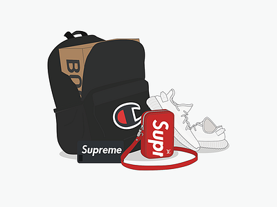 AL x BSB adidas champion hype hypebeast illustration sneakers supreme yeezy