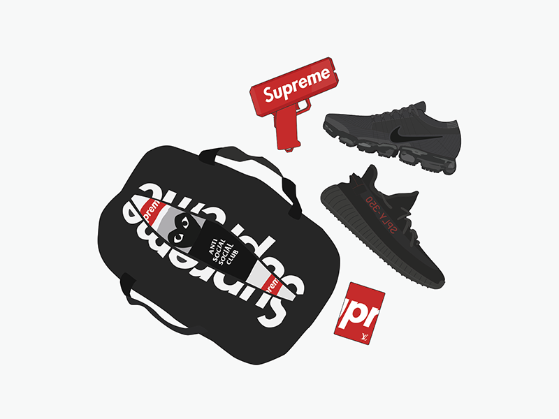 AL x BSB sneaker vector sneaker illustration illustration apparel cdg assc sneakers nike boost yeezy hypebeast supreme
