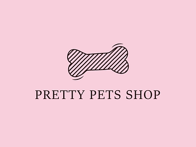Pretty Pets Shop animal branding design dog icon illustration logo pet pets vector