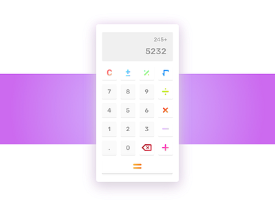 Calculator calculator colorful dailyui ui