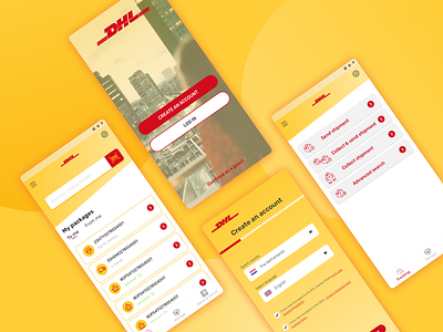 DHL Express App Redesign Concept