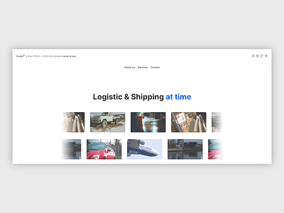 trucks© | Website, UI/UX landing page ui ux web