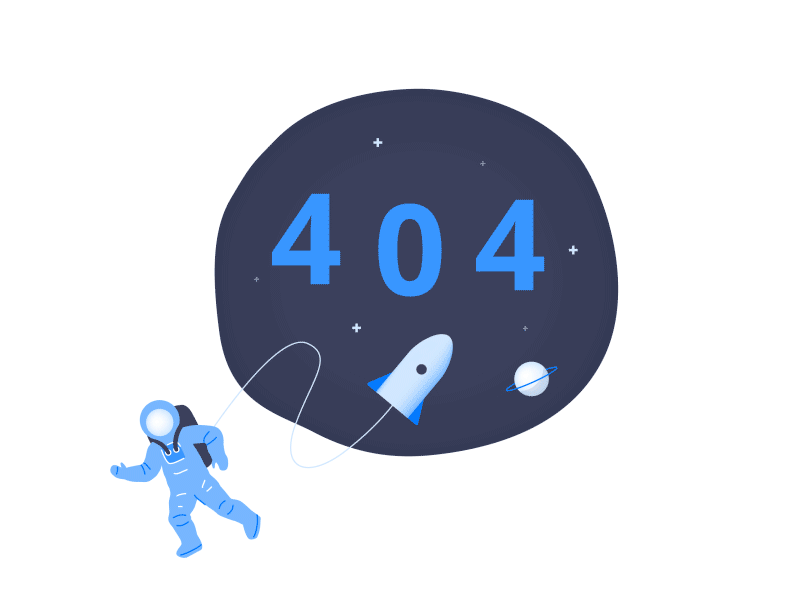 404 Lost in Space 404 after astronaut bitcoin cryptocurrency effect gif space