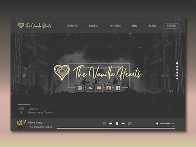 The Vanilla Hearts Website