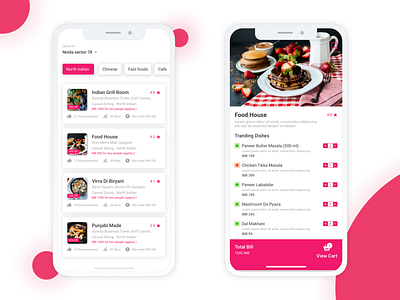 Zomato Redesigned (iOS App) clean app design food app ios app mobile app sketch sketch app