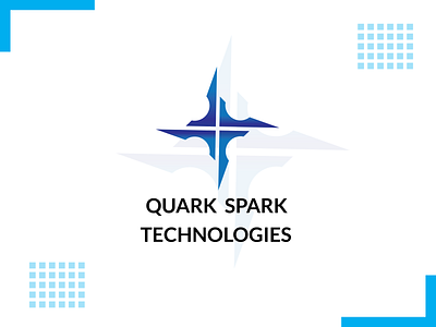 Quark spark logo concept branding design illustrator logo