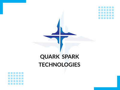 Quark spark logo concept