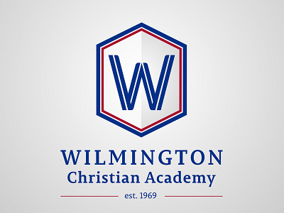 WCA Logo academic academy hexagon logo school w